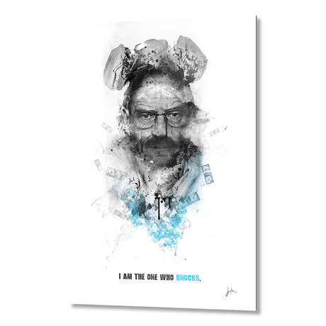 Shadow Collection // Walter White // Aluminum Print (16"W x 24"H)