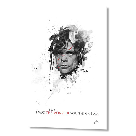 Shadow Collection // Tyrion Lannister // Aluminum Print (16"W x 24"H)