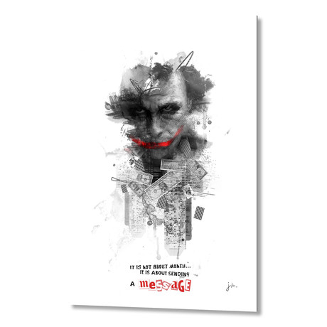 Shadow Collection // The Joker // Aluminum Print (16"W x 24"H)