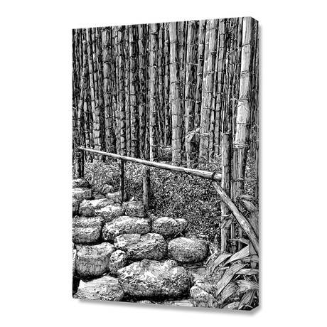 Bamboo Grove Stage (Stretched Canvas // 16"W x 24"H x 1"D)