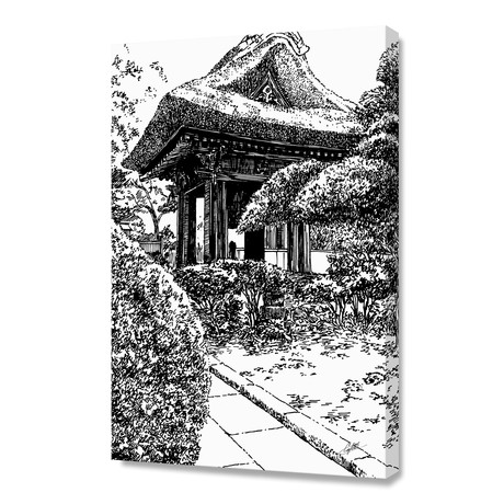 Japan Garden C (Stretched Canvas // 16"W x 24"H x 1"D)