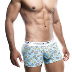 Nuts + Bots Hipster Trunk // Blue + White + Multi (M)