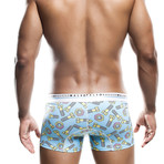 Nuts + Bots Hipster Trunk // Blue + White + Multi (L)