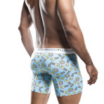 Nuts + Bolts Hipster Boxer Brief // Blue + White + Multi (S)