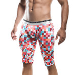 Athletic New Hipster Boxer Brief // Red + White + Multi (XL)