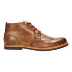 Perforated Wingtip Derby Ankle Boot // Brown (Euro: 41)
