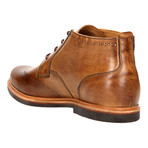 Perforated Wingtip Derby Ankle Boot // Brown (Euro: 38)