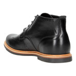 Perforated Wingtip Derby Ankle Boot // Black (Euro: 40)