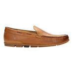 Perforated Stitched Slip-On Driver // Light Brown (Euro: 45)