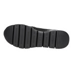 Woven Vamp Mixed Texture Sneaker // Black (Euro: 42)