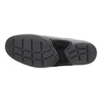 Arched Sole Elasticized Slip-On Loafer // Black (Euro: 38)