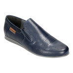 Perforated Slip-On Loafer Sneaker // Dark Blue (Euro: 44)
