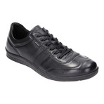 Pieced Arched Sole Lace-Up Sneaker // Black (Euro: 40)