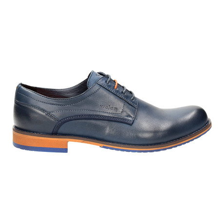Piped Contrast Lace Derby // Dark Blue (Euro: 40)