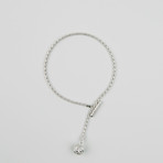 Knot Lapel Chain // Silver