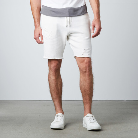 Laser-Cut Shorts // White (S)