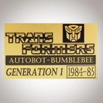 1984-85 2X Transformers Bumblebee' Museum Display