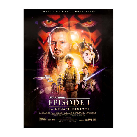 Movie Poster // Star Wars: Episode ! - The Phantom Menace // French Edition