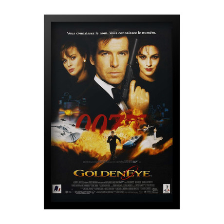 Movie Poster // Golden Eye // French Edition (11"W x 17"H x 1"D)