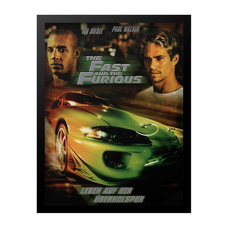 Movie Poster // Fast & Furious // German Edition (11"W x 17"H x 1"D)