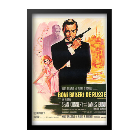 Movie Poster // From Russia With Love // French Edition (11"W x 17"H x 1"D)
