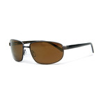 Serengeti 7600 // Satin Dark Brown Tortoise + Polarized Lens