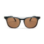 Serengeti 8059 // Satin Black + Shiny Dark Gunmetal Grey + Polarized Lens