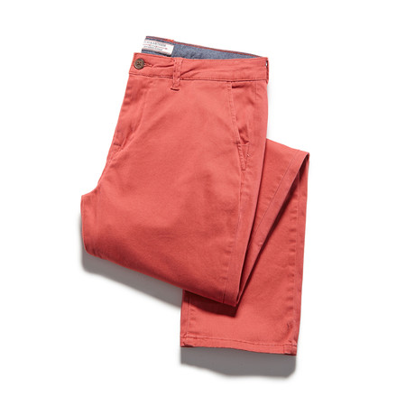 Stretch Chino Pant // Washed Red (30WX30L)