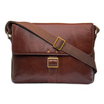 Vespucci Horizontal Messenger // Brown // Medium