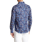 Jock Long-Sleeve Button-Up Shirt // Navy (L)
