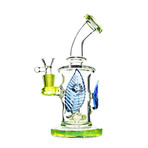 Blue Leaf Showerhead Perc Water Pipe