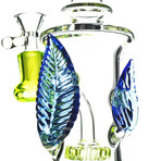 Blue Leaf Showerhead Perc Water Pipe