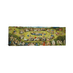 The Garden Of Earthly Delights (Top Of Center Panel) // Hieronymus Bosch // 1515 // Panoramic (36"W x 12"H x 0.75"D)