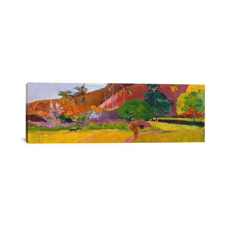 Tahitian Landscape // Paul Gauguin (36"W x 12"H x 0.75"D)