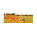 Field Of Poppies // Claude Monet // 1875 // Panoramic (36"W x 12"H x 0.75"D)