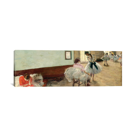 The Dance Lesson, c.1879 // Edgar Degas (36"W x 12"H x 0.75"D)