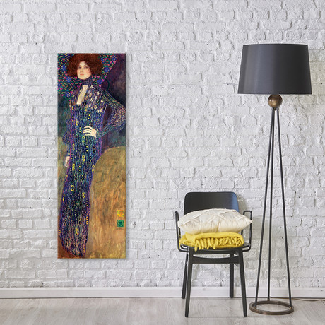 Emilie Floege // Gustav Klimt // 1902 // Panoramic (36"W x 12"H x 0.75"D)