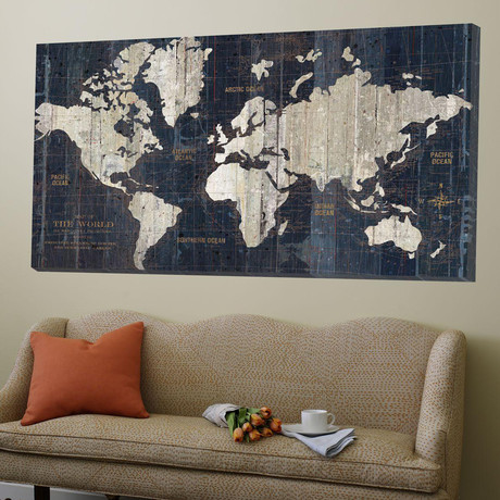 Old World Map // Blue