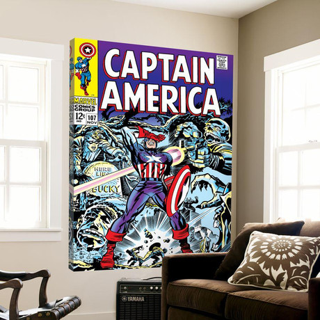 Captain America Comic Book Cover No.107 // Red Skull + Bucky