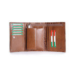 Ourea Tri-Fold Wallet // Camel