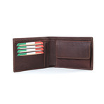 Astraeus Bi-Fold Wallet // Brown