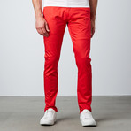 Relaxed Fit Chino Pant // Red (40WX32L)