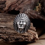 Native Indian Chief Ring (Size 8)