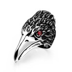 Ruby Falcon Ring (Size 10)