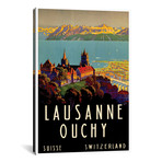 Lausanne-Ouchy, Switzerland II (40"W x 26"H x 1"D)