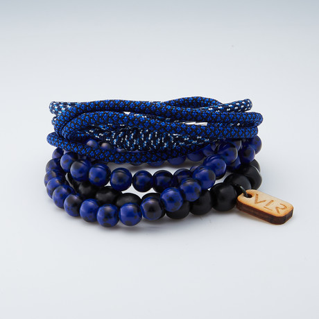 Variety Bracelet Set // Blue + Black