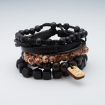 5 Stack Variety Set // Brown + Black