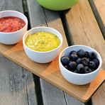 CooknCo Snack Bowl + Bamboo Tray // 3 Bowl Set