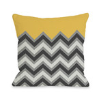 Chevron // Mimosa // Pillow (16"L x 16"W)