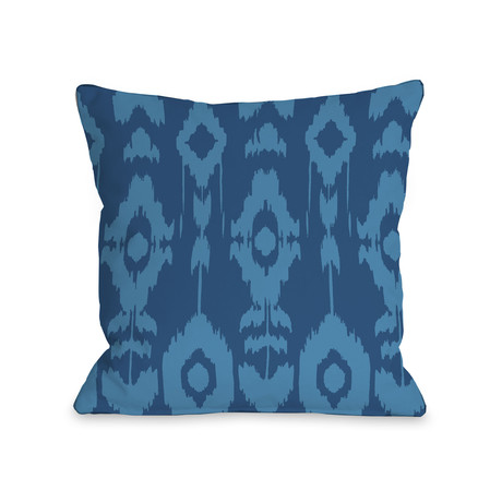 Forever Ikat // Mykonos Blue // Pillow (16"L x 16"W)